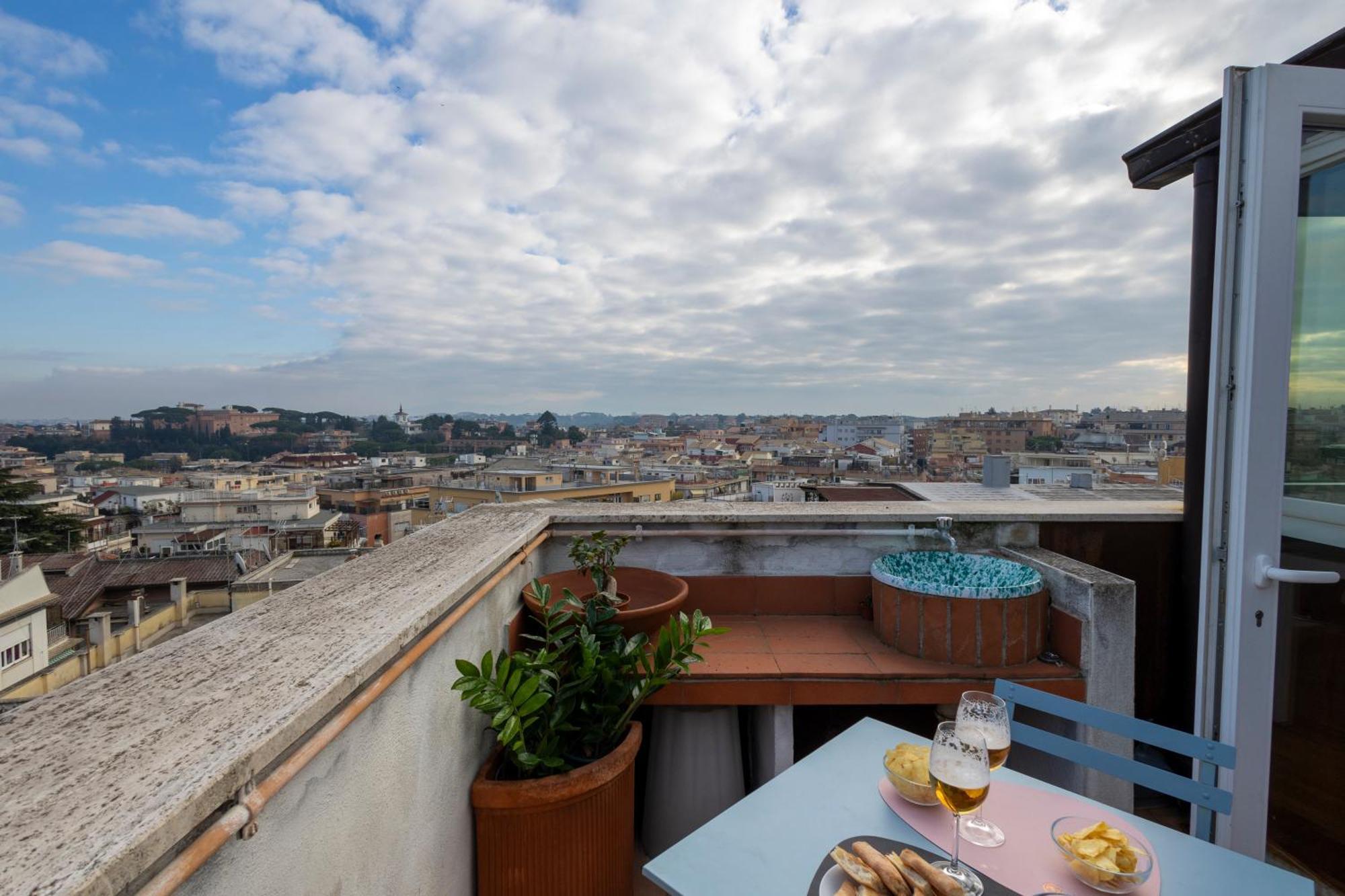 Attico Vista Magnifica Sul Vaticano Roma